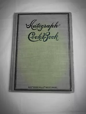 Antique Cookbook Lowell Mass AUTOGRAPH COOK BOOK 1900 • $25