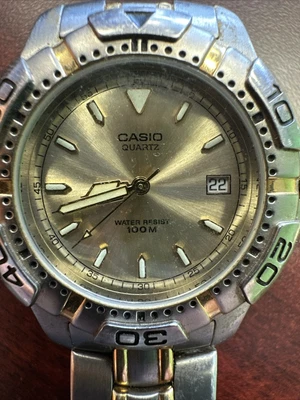 $29.95 • Buy Casio MTD-1020 100M Analog Diver Watch Japan Movement Stainless Needs Battery