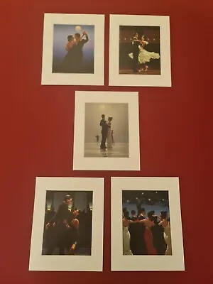 Jack Vettriano The Dancers Selection Set Of 5 Mounted Art Prints 10x8 Inch NEW • £18.95