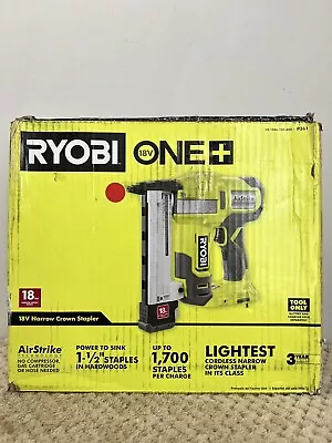 New Ryobi P361 ONE+ 18V 18-Gauge Cordless AirStrike Narrow Crown Stapler • $129.99