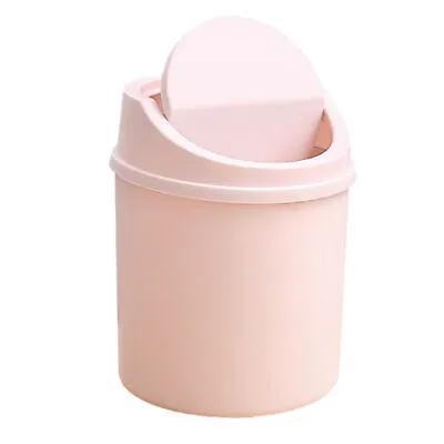 Mini Waste Bin Trash Can Desktop Garbage Basket Tabletop Ash-bin With Lid • $10.68