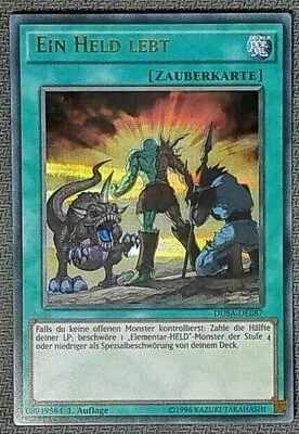 1x Yu-Gi-Oh A Hero Lives DUSA-DE087 GERMAN Ultra Rare 1st Edition LP • $11.69