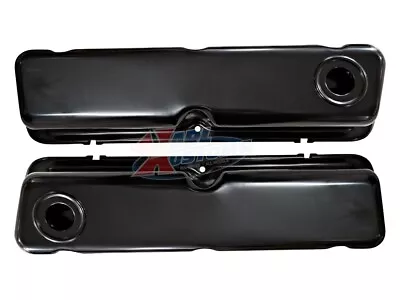 Small Block Ford SBF 260-289 302-351W 5.0 V8 Steel Valve Covers 3.5  Tall Black • $45.95