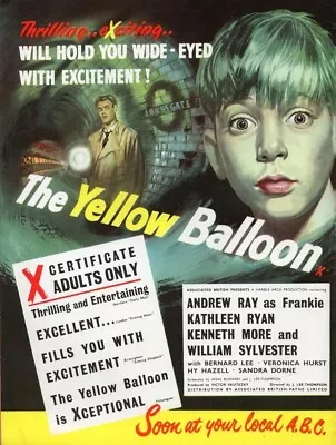 THE YELLOW BALLOON  (1953) - Public Domain DVD NO CASE • £3.99