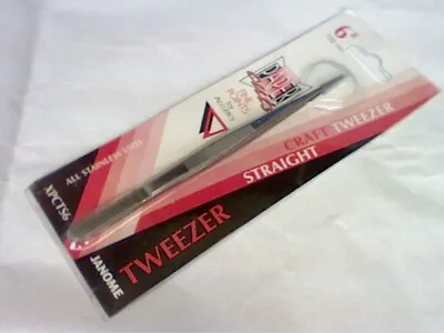 Janome Craft Tweezer 6  Straight For Paper Craft-all Purpose-world Renown-xpcts6 • £3.95