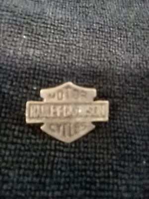 Vintage Harley Davidson  Classic Pewter Harley Logo Hat Pin • $12