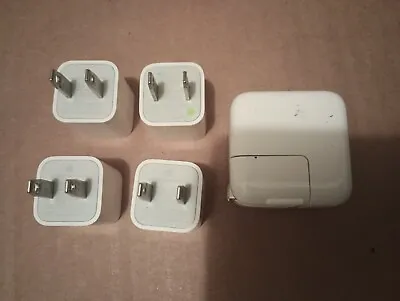 Genuine Apple USB Wall Plug Chargers Adapter Lot X5 A1265 A1385 A1357 • $15