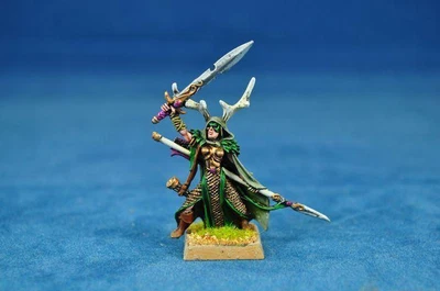 £24.99 • Buy Warhammer Primed Wood Elf Lord With Sword And Spea