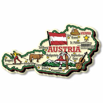 Austria Jumbo Country Magnet By Classic Magnets • $8.99