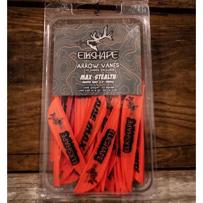 AAE Max Stealth Elk Shape Archery Vane-Fire Orange • $14.99
