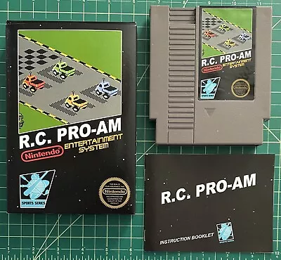 R.C. Pro-Am Nintendo NES CIB Complete In Box Custom Black Box Edition FREE SHIP • $89.99