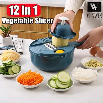 12 In 1 Multifunctional Kitchen Chopping Artifact Vegetable Slicer Food Chopper • $16.95