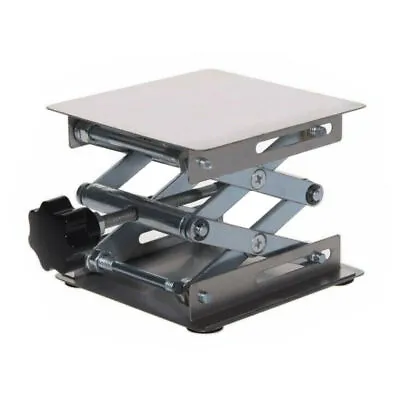 4x4  Lab Jack Stand Rack Scissor Stainless Steel Rack Lifting Platforms 100mm • $18.04