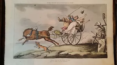 £24.95 • Buy 1815 Antique Caricature English Dance Of Death - The Gig - Rowlandson