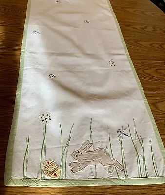 Pottery Barn Kids Table Runner 18 X 66  Chick Bunny Rabbit Easter • $18