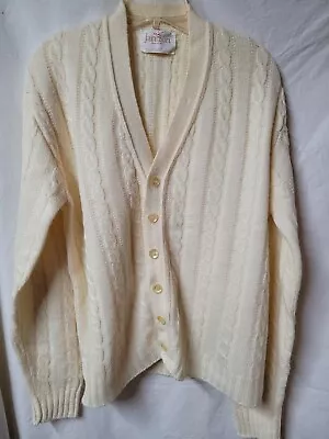 Men's Vintage Jantzen Cable Knit Cardigan Sweater • $29.99