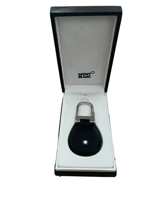 £120 • Buy Mont Blanc Schlusselhanger Key Fob Black Leather