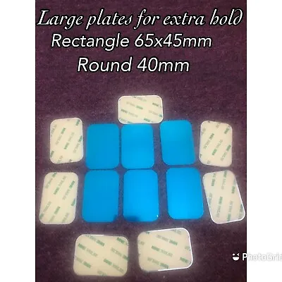 Large Size Thin Replacement Plates  For Magnetic Phone Holder Round & Rectangle • £2.25