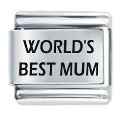 WORLD'S BEST MUM * Daisy Charm For 9mm Italian Modular Charm Bracelets • £4.36