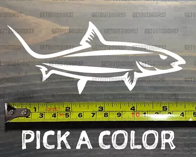 Redfish Sticker Decal 5.5  Red Fish Red Tail Fishing Fish Orvis AFTCO13 Simms XO • $15.99