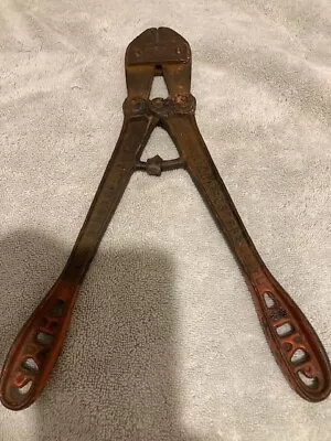 12  Bolt Cutter Antique Vintage H K Porter 1855 Patent 1/4 Blt 3/16 Rod Everitt • $17.50