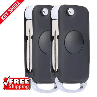2 For Mercedes Benz W124 W202 S500 SL500 1Buttons Flip Remote Key Shell Case Fob • $15.77