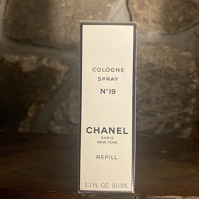 Vintage Chanel No.19 Cologne Spray Refill 1.7oz 50ml - Sealed. HTF! • $150