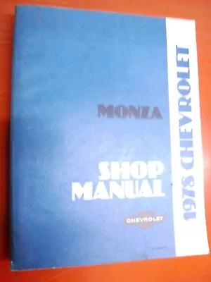 $10.99 • Buy 1978 Chevrolet Monza Original Factory Service Manual Shop 305 V-8