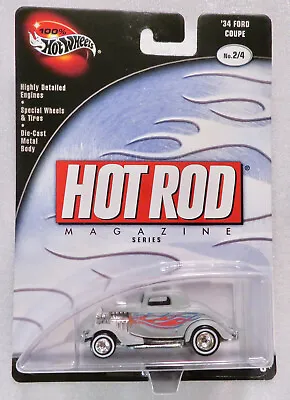100% Hot Wheels 2002 Hot Rod Magazine Series '34 Ford Coupe - Factory Sealed • $5.95