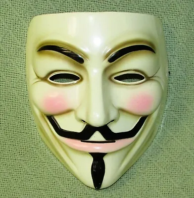 V For Vendetta Mask Guy Fawkes Halloween Costume Anonymous Dc Comics Adult Size • $7