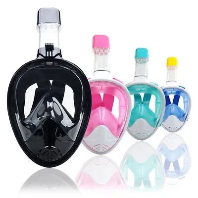 Full Face Snorkel Mask Swimming Breath Dry Diving Goggle Scuba Glass Anti-Fog • $28.99