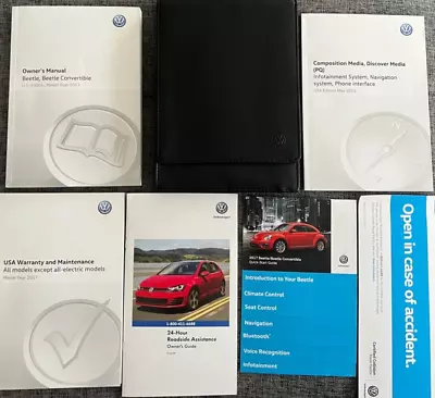 2017 Volkswagen Beetle/ Convertible Owners Manual Set. Free Fast Shipping. • $49.95