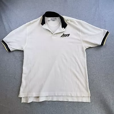 Vintage UCF Knights Boca Classics Shirt Mens Large White Polo Football Collared • $18.88