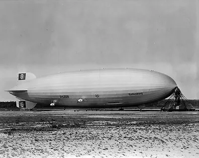 New 8x10 Photo: German Zeppelin LZ 129 Hindenburg Rigid Airship At Lakehurst • $11.99