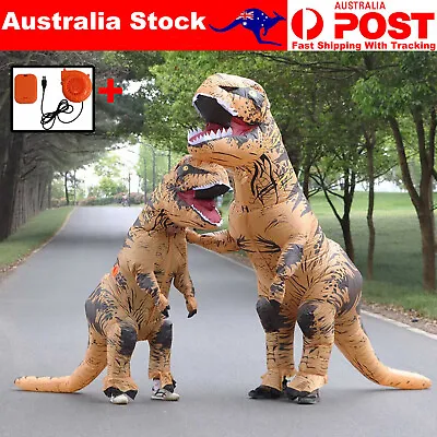 T-Rex Funny Dinosaur Inflatable Costume Party Cosplay Suits Adult Kids Funny AU • $16.50