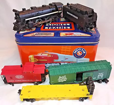 Lionel New York Central 8632 5 Piece Train Set 027 Gauge With Lionel Promo Tin • $59.99