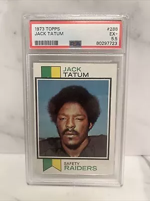 1973 Topps Jack Tatum #288 PSA 5.5 Rookie RC Oakland Raiders Ohio State • $39.99