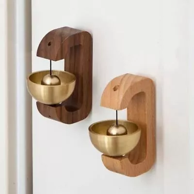 Wireless Housewarming Gift Shopkeepers Bell Opening Door Wooden Bells Doorbell • $17.45