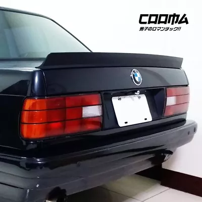 Painted Black L Look For BMW E30 3 Series Sedan Rear Trunk Lip Spoiler Wing • $139