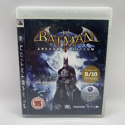 Batman: Arkham Asylum PS3 2009 Action-Adventure Eidos Interactive M Rating VGC • $9.95