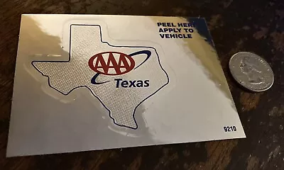 AAA Texas STICKER / DECAL - Travel USA Road Trip Traveler Interstate America • $3.25