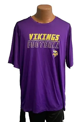 XL NFL Team Apparel Minnesota Vikings Shirt Football TX3 Cool New Purple • $21.65
