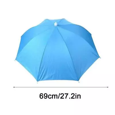 Suns Umbrella Hats Outdoor Rain Foldable Fishing Camping Headwear Cap W8S9 • $8.93