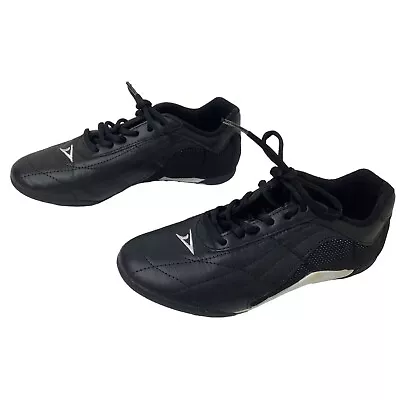 Discipline Boys Size 3.5 Martial Arts Kung Fu Shoes Black Low Lace Up • $19.99