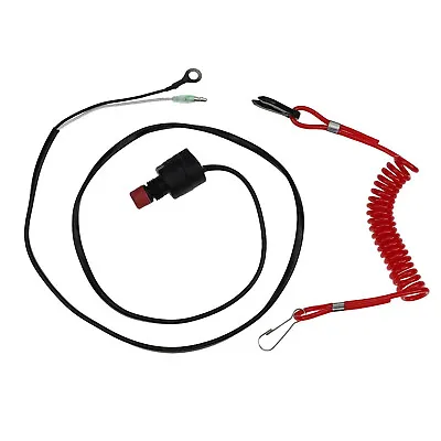 Kill Stop Switch & Safety Lanyard For Yamaha 2 Str Outboard Motor 63V-82575-00 • $22.17