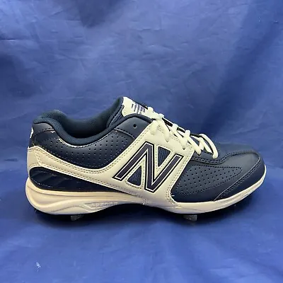 New Balance Low-Cut 4040 Baseball Cleats (MB4040CB) - Blue/White • $55.95