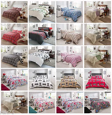 Duvet Cover Set & Pillow Cases Olivia Rocco Reversible Bed Linen Quilt Sets • £8.95