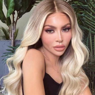 £17.39 • Buy Womens Ladies Full Head Hair Wig Natural Long Curly Wave Straight Ombre Wigs