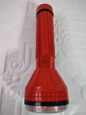 Vintage Coleman Powermate Flashlight Red/Orange  • $22.99