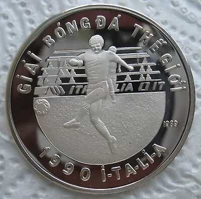 1989 Vietnam Silver Proof 100 Dong Soccer Player • $10